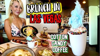 BEST BRUNCH SPOT IN Las Vegas!! COTTON CANDY COFFEE at the Stove #RainaisCrazy