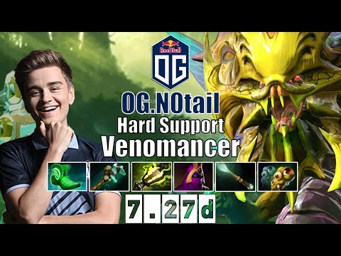 Venomancer | OG.N0tail | Hard Support Venomancer | 7.27d Gameplay Highlights