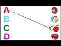 Lkg Class English Worksheets Match The Letters With Pictures Alphabets Abc Song Toppo Kids