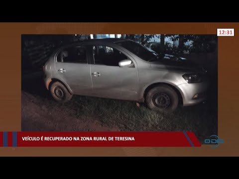 Veículo é recuperado na zona rural de Teresina 15 02 2022