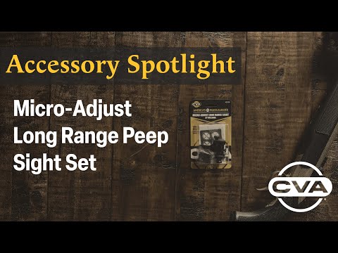 MUZZLELOADING ACCESSORIES: Micro-Adjust Long Range Peep Sight Set