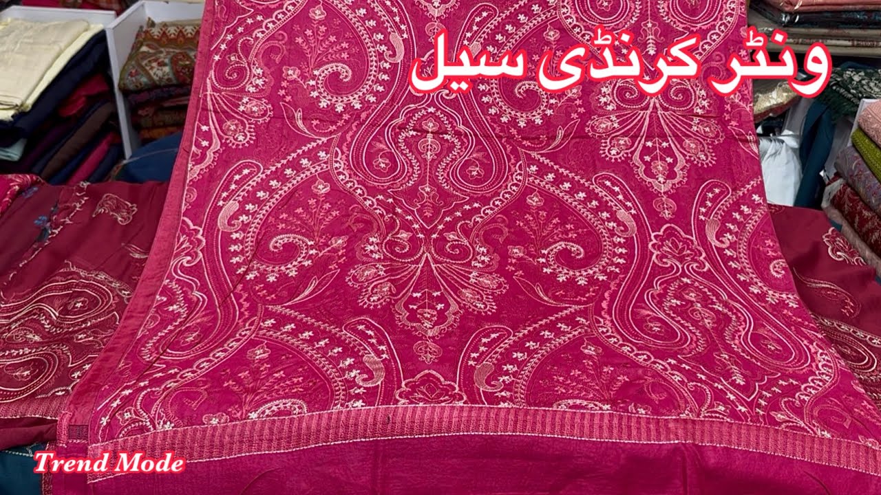 “Latest Embroidered Karandi 3PC Unstitched Suits for Women | Winter Collection”