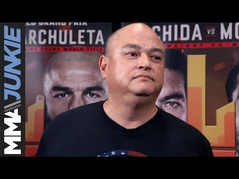 Scott Coker talks to media at Bellator 226, Bellator 228 media day in L A