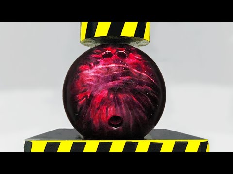 Hydraulic Press vs Bowling Ball!