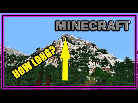 How Long Does It Take to Climb a Minecraft 1.18 Mountain? Plus Mountain Village!