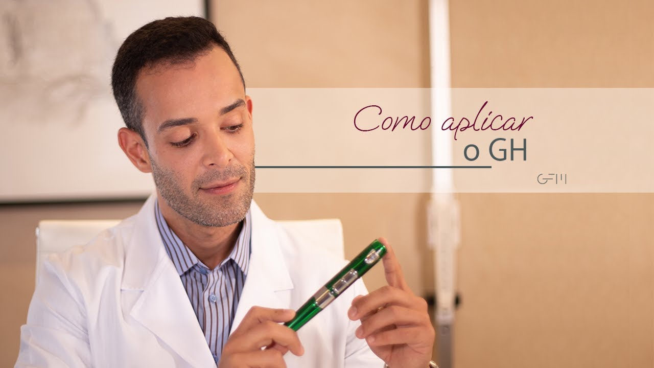 Uso correto do aplicador da somatropina (GH).