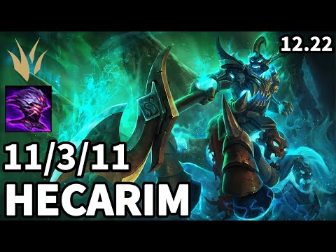 Hecarim Jungle vs Taliyah - KR Challenger | Patch 12.22