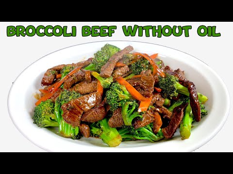 Cook this in an Air fryer. Broccoli beef without oil