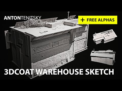 Photo - 3D Coat Warehouse Sketch Timelapse | Ubunifu wa mazingira - 3DCoat