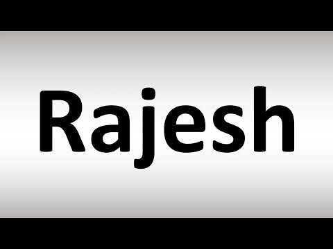 How to Pronounce Rajesh