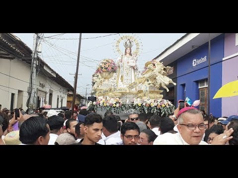 Leoneses le piden a la Virgen de la Merced por la paz en Nicaragua