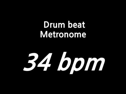 34 bpm metronome drumbeat