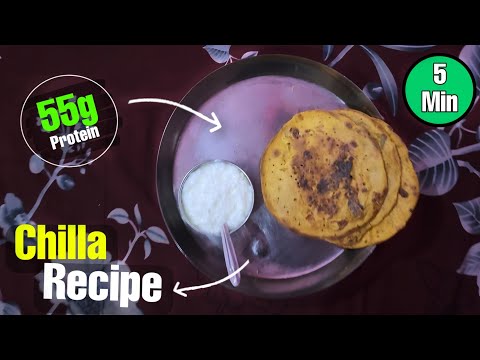 High-Protein Besan Soya Chilla (Gram Flour & Soya Pancake)