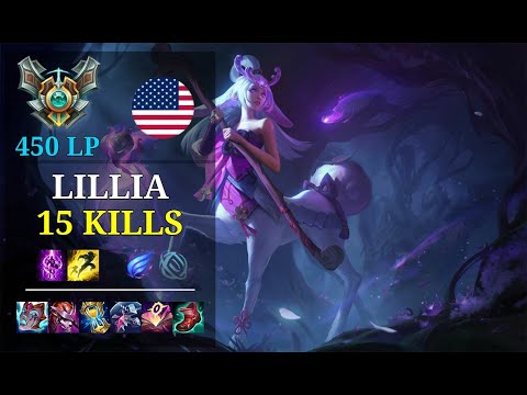 Lillia Top vs Riven - 15 kills - Tenacity NA Grandmaster (450 LP) Patch 11.3