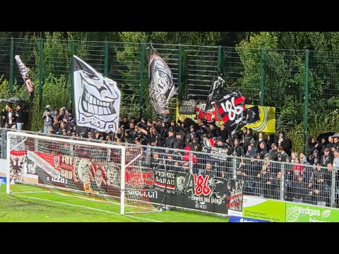 29.08.2025 FC Rapperswil-Jona - FC Aarau 0:1, Support away sector 