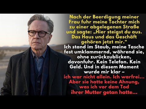 Nach der Beerdigung Meiner Frau führte mich Mein Sohn zu einer Einsamen Straße und sagte: „Steig aus