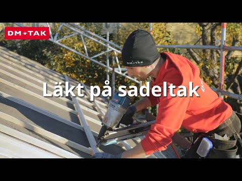 Takskolan. Trädetaljer del 2 - Läkt på sadeltak