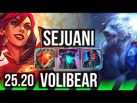 SEJUANI vs VOLIBEAR (JGL) | Godlike, 27k DMG | KR Master | 25.20