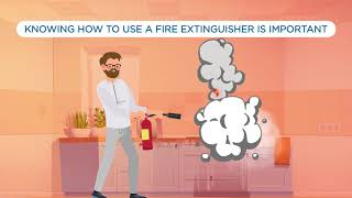 Fire safety tip #4: Learn how to properly use a fire extinguisher