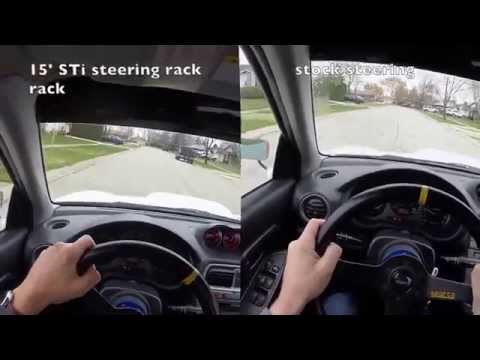 2015 Subaru Sti steering rack in a 2003 WRX