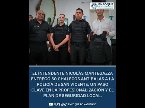 #SanVicente | 🚨 MÁS SEGURIDAD PARA SAN VICENTE: Entrega de equipamiento y nuevos desafíos 👮‍♂️🛡️