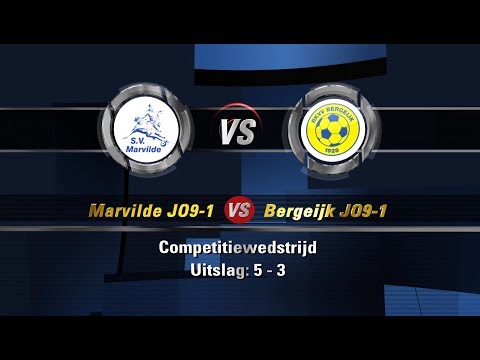 Wedstrijdverslag Marvilde JO9-1 - Bergeijk JO9-1