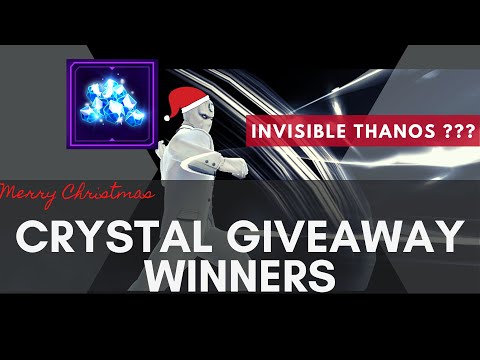 Crystal Giveaway Winners - Invisible Thanos??? LOL - Marvel Future Fight