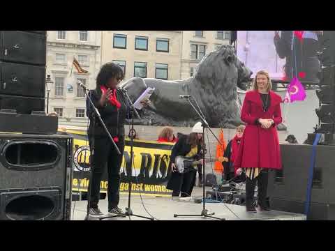 Miss Yankey Poetry Performance: Million Women Rise, Live in Trafalgar Square