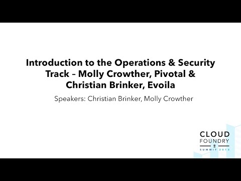 Introduction to the Operations & Security Track