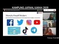 Kampung Jurnal Ilmiah 2020: Materi Menulis Kreatif, Open Science dan DOAJ Kampung Jurnal Ilmiah 2020: Materi Menulis Kreatif, Open Science dan DOAJ