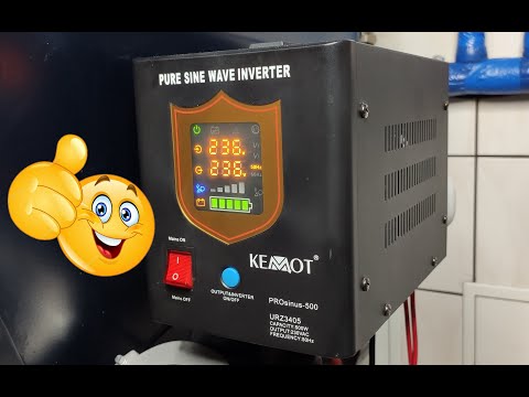 Awaryjne zasilanie kotłowni UPS - Przetwornica 12/230V Kemot PROsinus 500 inwerter