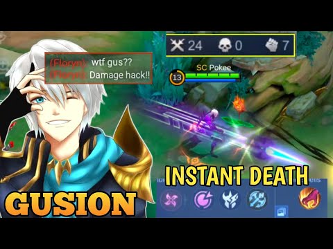 Gusion ! 20 Kills 🔥 Deadly Fast Hand Combos in Mobile Legends