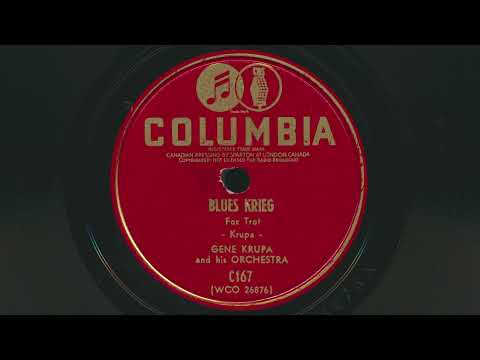 1940 GENE KRUPA Blues Krieg - BIG BAND JAZZ Instrumental78 RPM Record