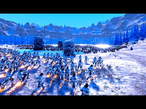 10.000 Soul Tyrant Vs 15.000 Jedi in Ice Age Ultimate Epic Battle Simulator
