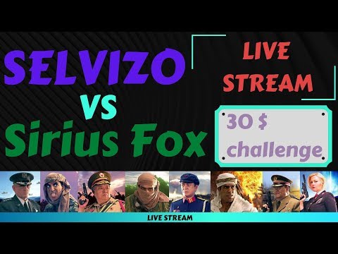 Generals Zero Hour - Sirius Fox vs Selvizo 30 $ challenge sponsored by AKABOLONY