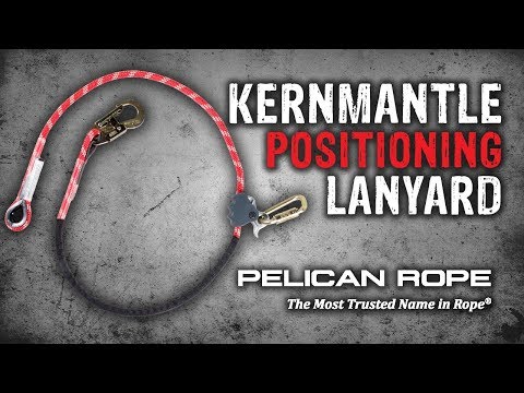 Pelican Kernmantle Positioning Lanyard with Steel Snap Hook
