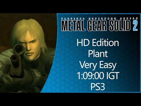 MGS2: HD Edition | PS3 | Plant | Very Easy | 1:09:00 IGT