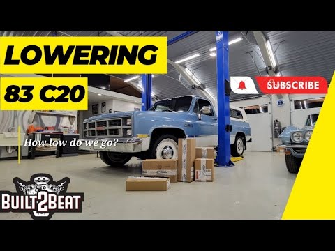 1983 Chevy C20 lowering kit install. Let's see how low we can get it. part #1