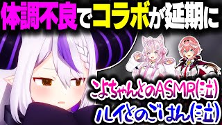 風邪をひいて楽しみなコラボが延期になりむせび泣くラプ様【ホロライブ切り抜き/ラプラス・ダークネス/鷹嶺ルイ/博衣こより/秘密結社holoX】