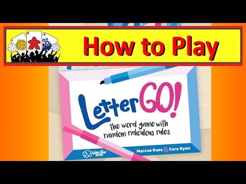 Letter Go Board Game - How to Play and Play Through