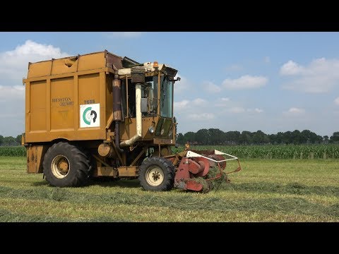 Oldtimer gras hakselen bij Trekkertrek Heemserveen (deel 2/3) (2018)