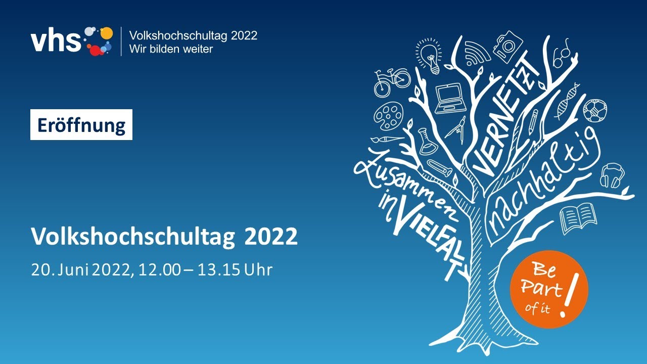 Aufzeichnung der Eröffnungsveranstaltung des 15. Volkshochschultags 2022
