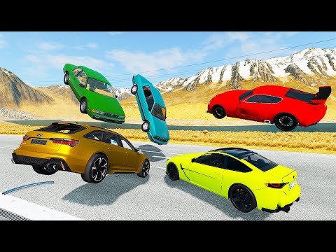 High Speed Traffic Car Crashes #2 Crazy Super Car - BeamNG Drive