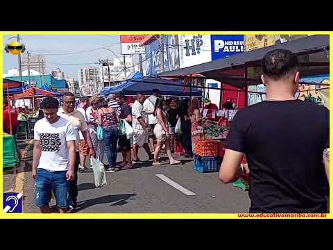 Tv Educativa passeia pela Feira Municipal da Avenida Sampaio Vidal de Marília SP 25 Agosto de 2.025