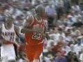 Michael Jordan blazing speed to the facial dunk on.