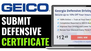 How To Submit Defensive Driving Certificate On GEICO 2026 (SIMPLE STEP)