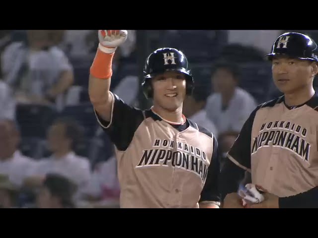 【8回表】ファイターズ・杉谷が大仕事!! 勝ち越し2点タイムリー!! 2016/8/24 M-F