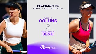 Теннис Danielle Collins vs. Irina-Camelia Begu | 2024 Rome Round of 16 | WTA Match Highlights