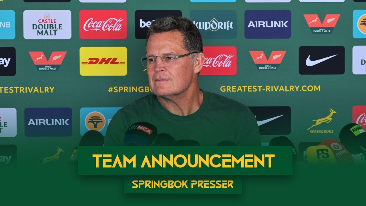  Rassie Erasmus | Springbok Team Announcement | 24 August 2026