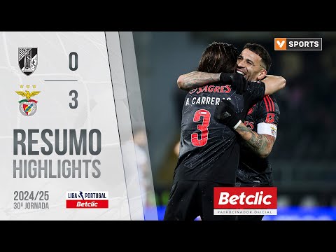 Resumo: Vitória SC 0-3 Benfica (Liga 24/25 #30)